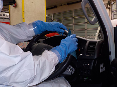 救急車：運転席清拭エタノール製剤（濃度70％以上～76%未満）